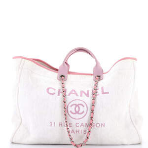 Chanel XL Deauville Tote Raffia